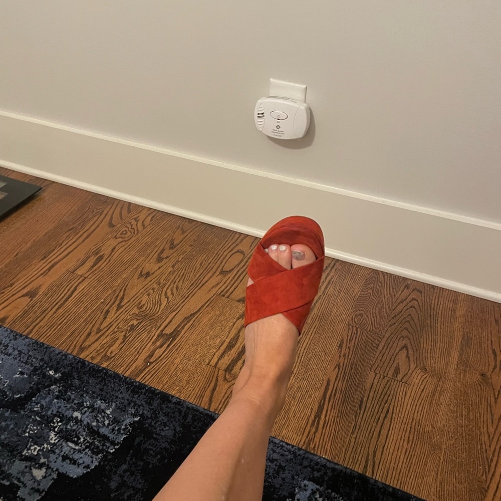 Rust suede size 7 Mansur Gavriel shoes